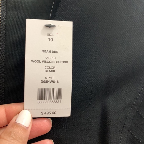 NWT Helmut Lang Black MIDI Dreas Size 8 - Picture 7 of 11